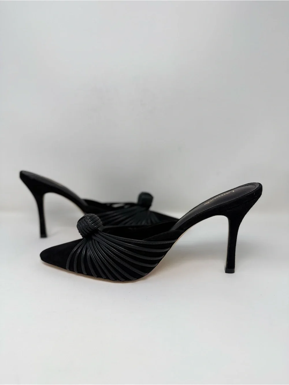 New Larroude Valerie Stiletto Pump Black Sz 10